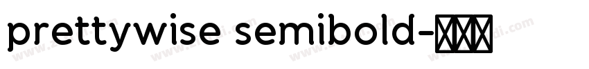 prettywise semibold字体转换
